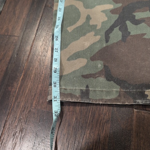 Vintage Camouflage Cargo Pants Mens 36x31 Distressed Military Work Adjustable - Picture 11 of 12